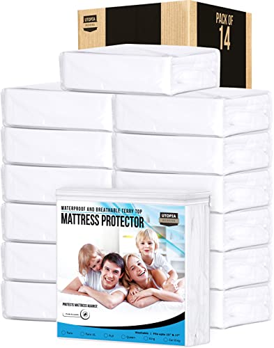 Utopia Bedding 200 GSM Premium Waterproof Terry Mattress Protector