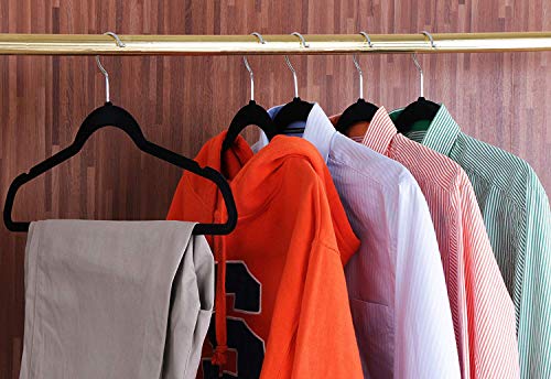 Utopia Home Clothes Hangers 50 Pack - Plastic Hangers Space Saving -  Durable Coat Hanger with Shoulder Grooves (Red)