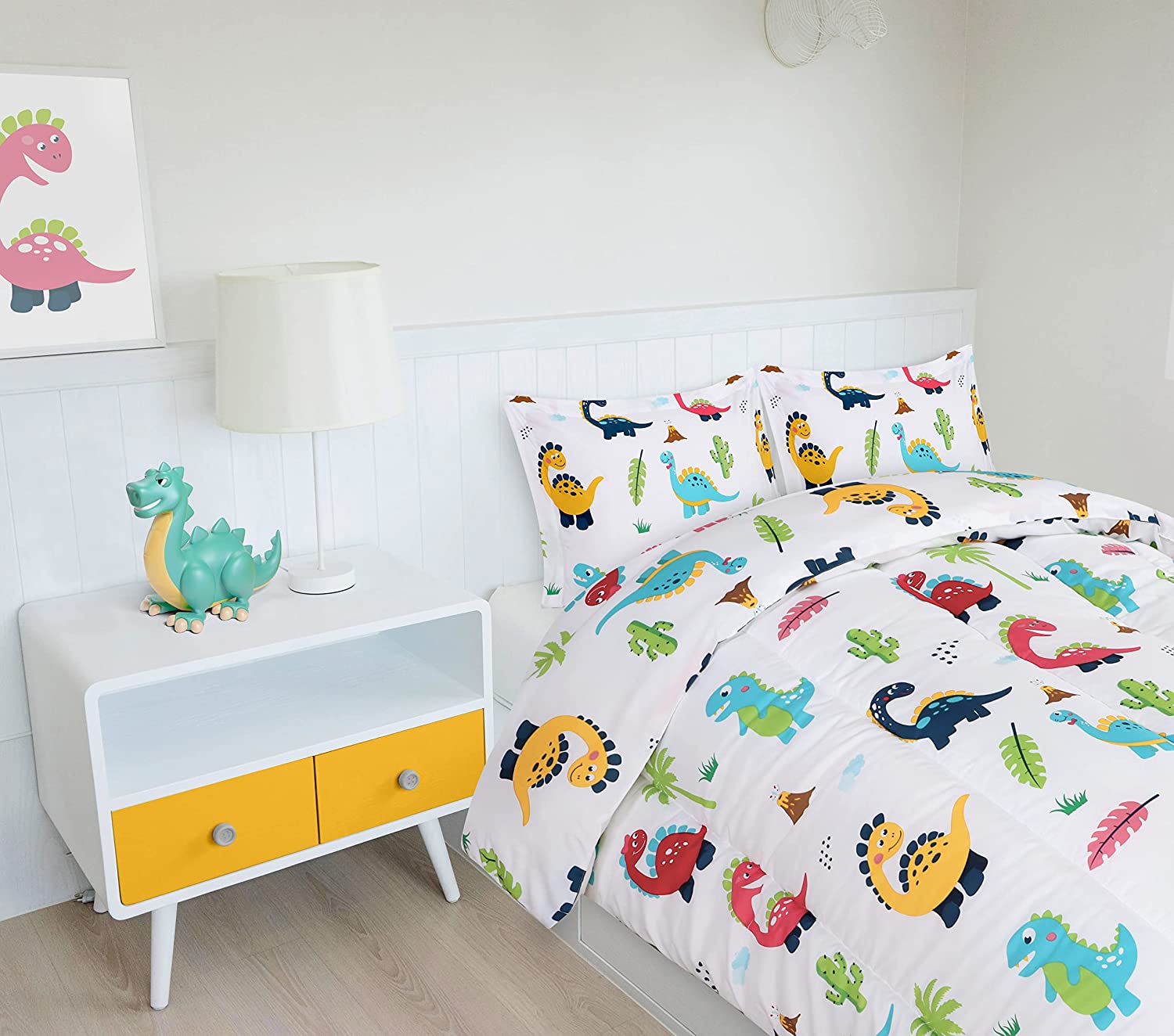 Utopia Bedding Twin Comforter Set Kids (Grey) with 1 Pillow Sham - Bed