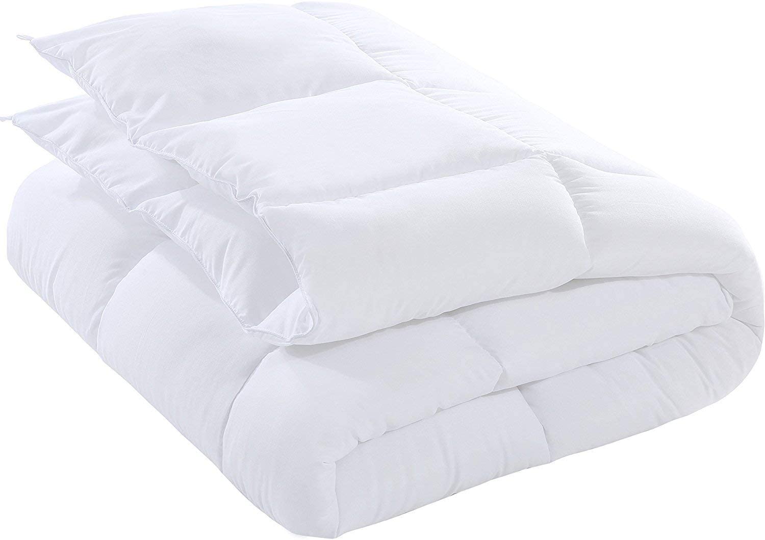 Utopia Bedding Premium Waterproof White Terry Mattress Protector with All  Season Box Stitched Comforter - Pack of 2 (Queen, White) – Plush  Siliconized