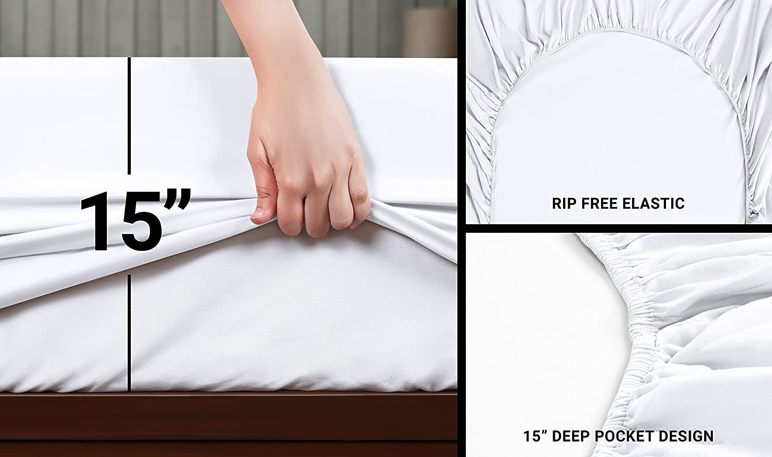 Utopia Bedding Bed Sheet Set - 3 Piece (Multiple Colors And Sizes) -  Rollaway Beds Shipped Within 24 Hours