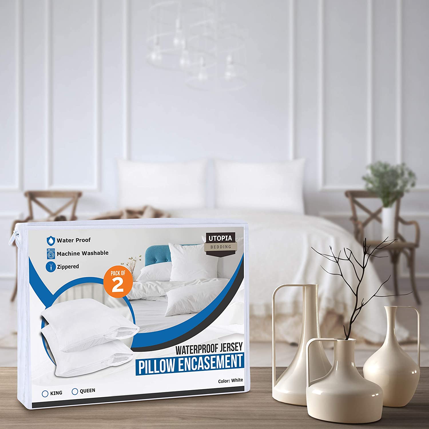 UTOPIA Twin Waterproof Mattress & Pillow Protectors - health and