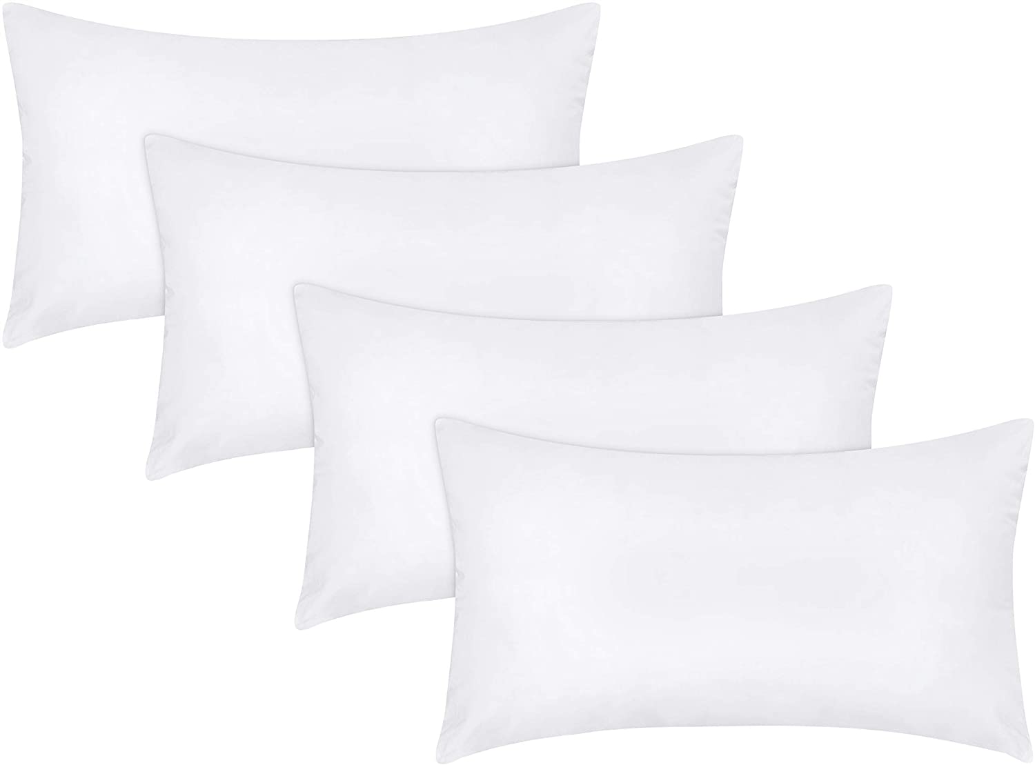  Utopia Bedding Throw Pillow Inserts (Pack of 4, White