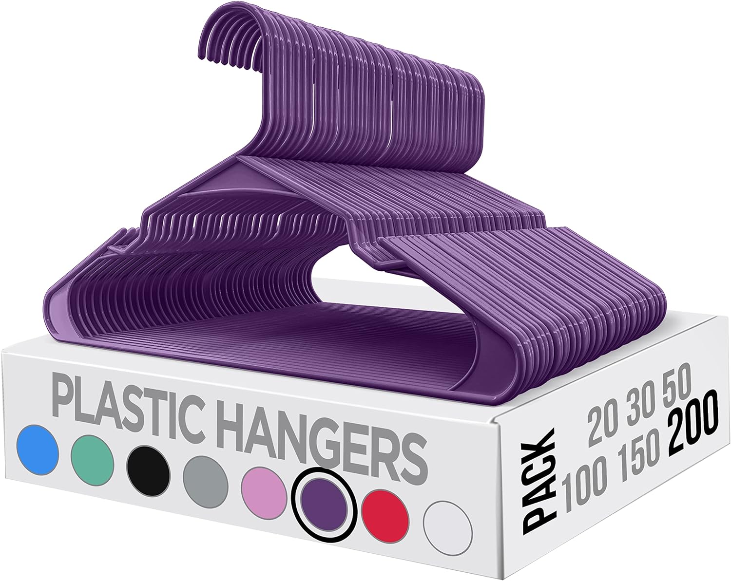 10 Plastic Pant Hanger - 200 pcs