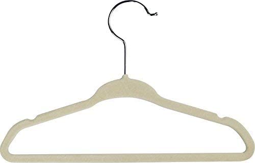 Utopia Home Premium Velvet Hangers 100 Pack - Non-Slip Clothes Hangers -  Ivory Hangers - Suit Hangers with 360 Degree Rotatable Hook - Heavy Duty Coat  Hangers