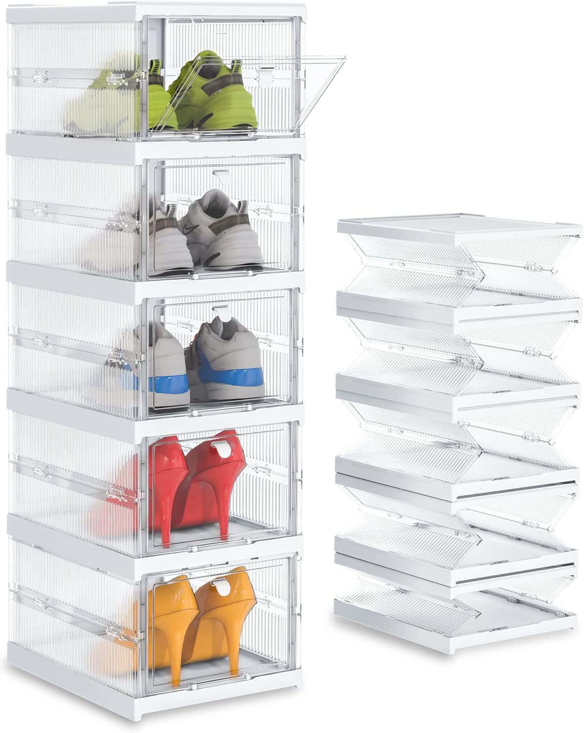 Perspex shoe online rack