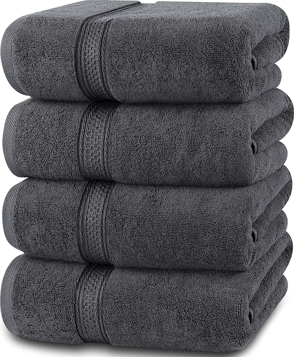 Utopia Towels 8-Piece Premium Towel Set, 2 Bath Towels, 2 Hand Towels, and  4 Wash Cloths, 600 GSM 100% Ring Spun Cotton Highly Absorbent Towels for  Bathroom, Gy…
