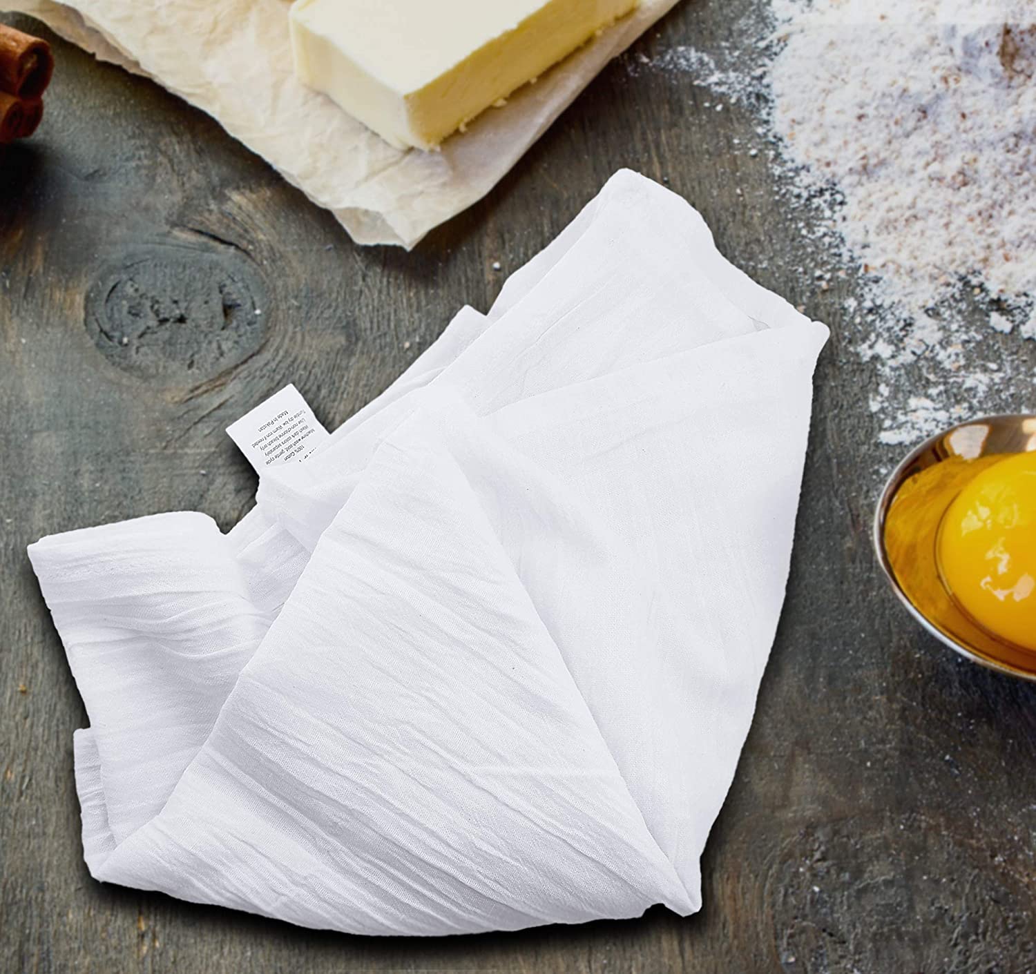 AMOUR INFINI Flour Sack Dish Towels |12 Pack| 28 X 28 Inch 100% Organic  Cotton Kitchen Towel|Washable Super Absorbent Off White Flour Sack Tea  Towels