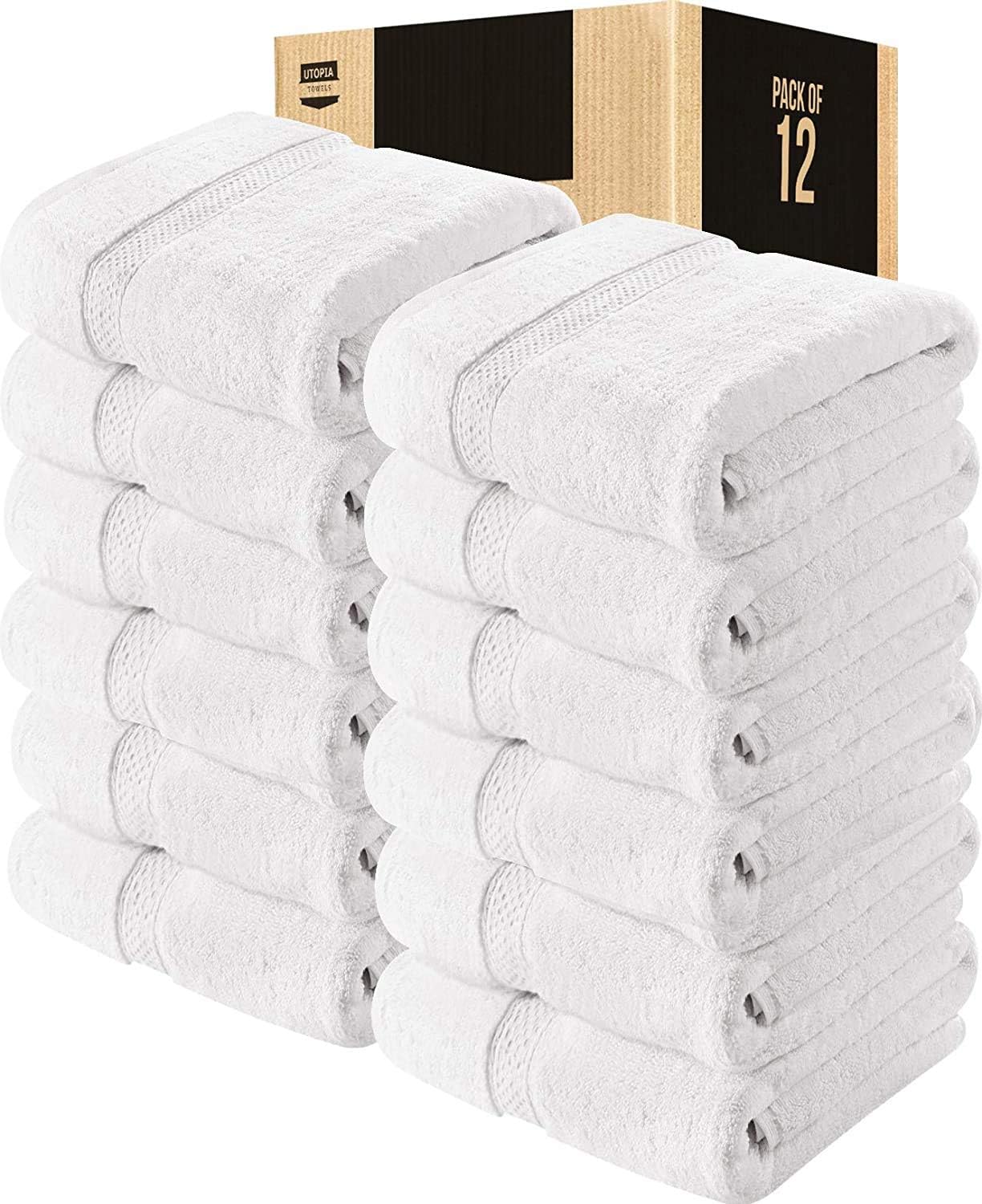 Utopia Towels [6 Pack Bath Towel Set, 100% Ring Spun Cotton (24 x 48  Inches)