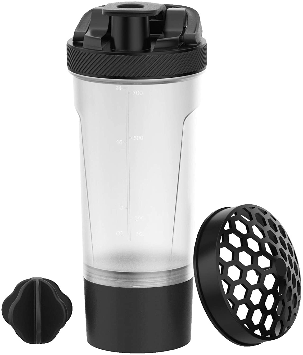 Utopia Home 2-Pack Shaker Bottle - 24 Ounce Protein Shaker Bottle for Pre &  Post workout drinks - Classic Protein Mixer Shaker Bottle with Twist and