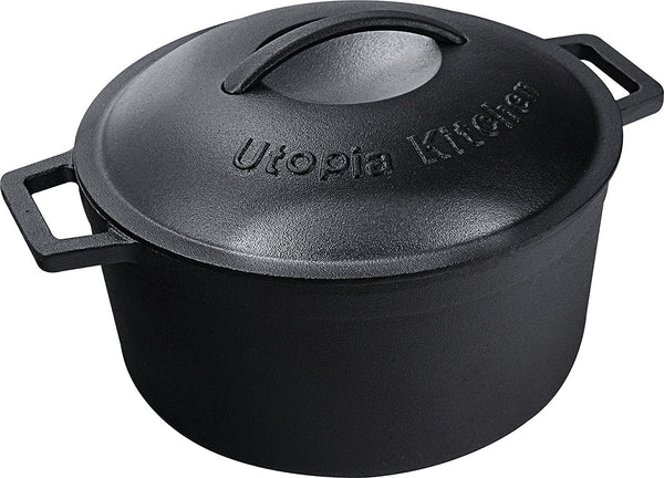 World Cuisine Cast Iron Rectangular Dutch Oven 5 Black A17535b