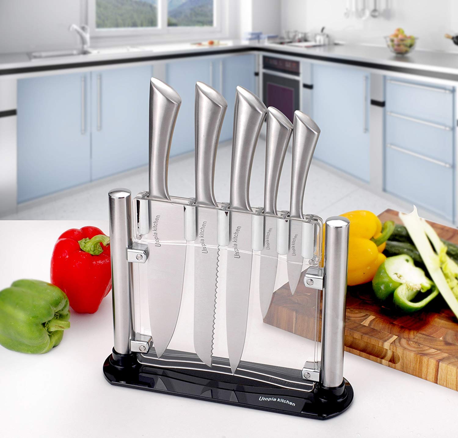 Kitcheniva Stainless Steel Chopping Knife 3 Pcs Set, 1 Set - Fred